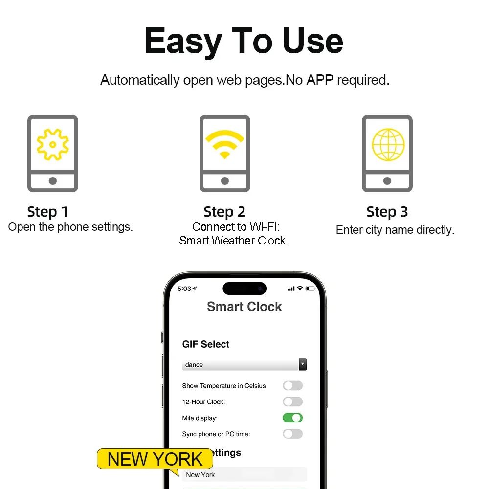 Relógio Inteligente para escritório com LED, WIFI e APP.