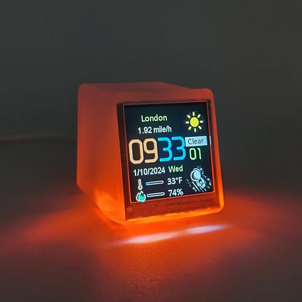 Relógio Inteligente para escritório com LED, WIFI e APP.